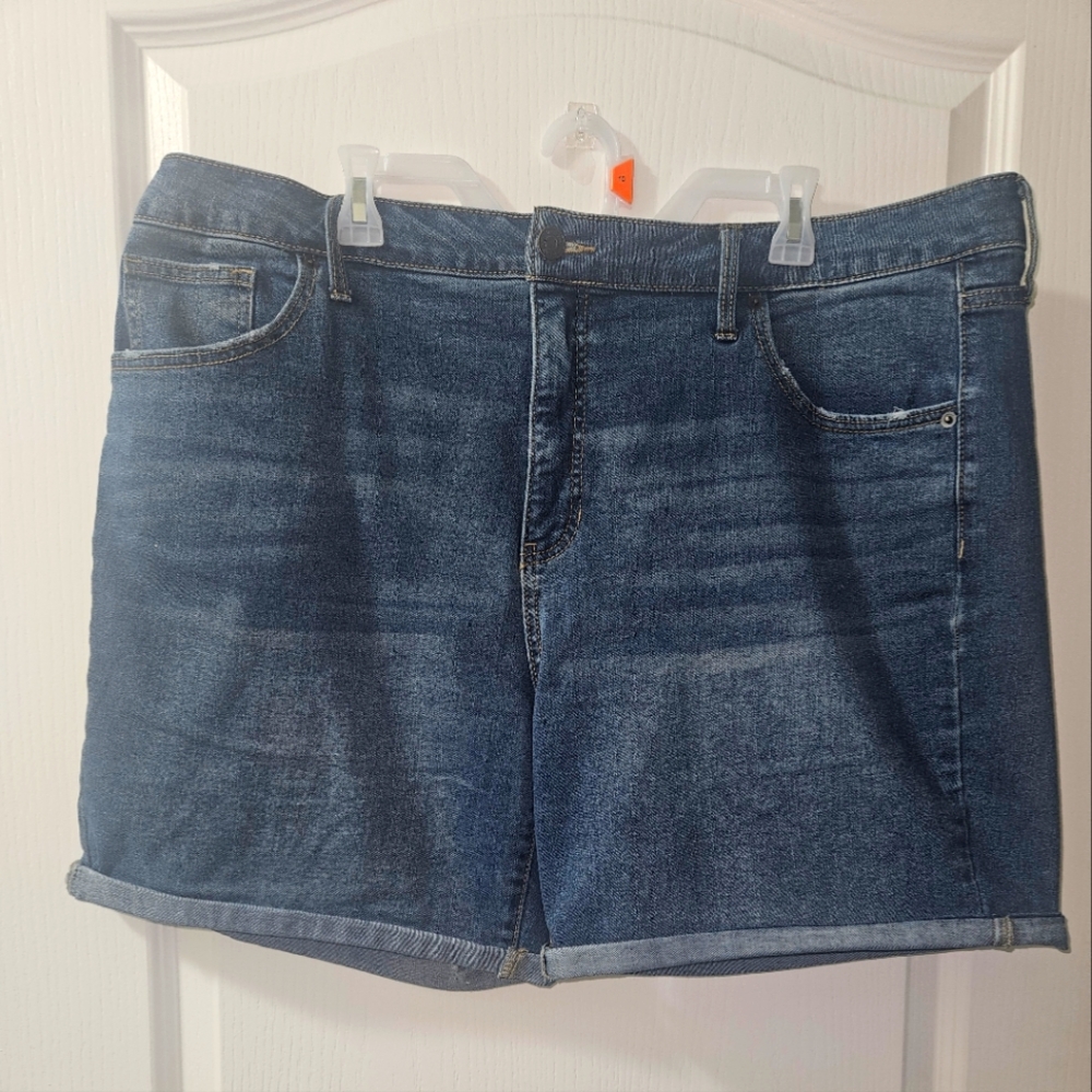 Terra & Sky Dark Blue Jean Shorts